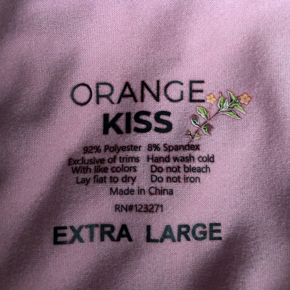 ORANGE KISS You Give Me The Ick baby tee size XL - Picture 5 of 6